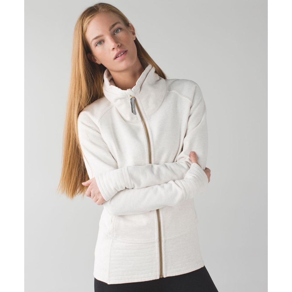lululemon radiant jacket with gold zipper